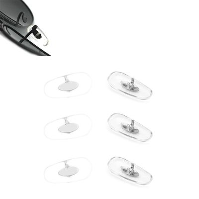 3 Pairs Support Glasses Nose Pad Glasses Accessories Clip-on Mount Type Eyeglasses Nose Pad (Clear)