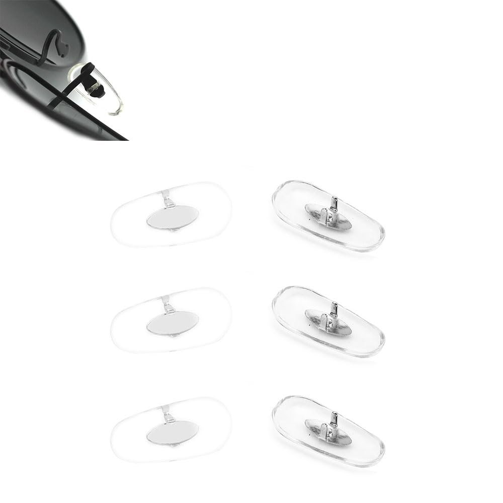 3 Pairs Support Glasses Nose Pad Glasses Accessories Clip-on Mount Type Eyeglasses Nose Pad (Clear)