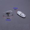 3 Pairs Support Glasses Nose Pad Glasses Accessories Clip-on Mount Type Eyeglasses Nose Pad (Clear) view 3