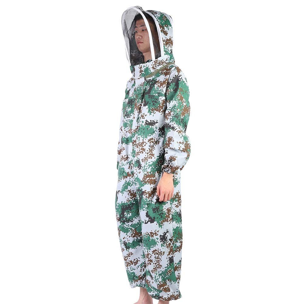 aqxreight Beekeeping Suit Jacket Protective Bee Suits Smock Supplies for Beekeepers (L)