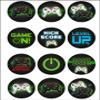 12 Edible Gamer Cupcake toppers, Gaming Edible Image toppers, 1.8" each made from Wafer Paper, Great for cupcakes, cake decoration and more view 1