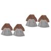 HAPINARY 2sets Water Absorption Broom Cover Replacement for Broom Washable Mop Pad Floor Sweeper Cover Home 2pcs*2 Random Color view 1