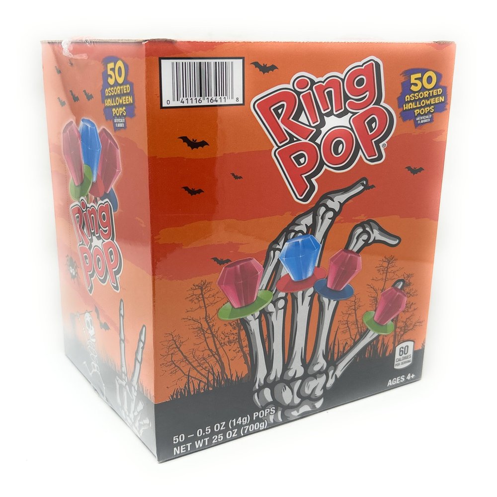 Halloween Ring Pop Candy 50 count - 1 box