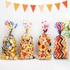 SOMIOCO Rainbow Cellophane Treat Bags Party Favor Bags 5x11 in 100 Pieces Plastic Candy Bags Gift Bags Goodie Bags with Twist Ties for Valentine, Birthday,Cookie Snack Packing Party Bags (4 Pattrerns) view 3