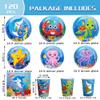120 Pcs Ocean Under the Sea Party Plates Napkins Paper Cups Supplies Disposable Paper Tableware Set Underwater Creatures Theme Decoration for Boy and Girl Beach Birthday Party , Serves 30 view 2