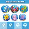 120 Pcs Ocean Under the Sea Party Plates Napkins Paper Cups Supplies Disposable Paper Tableware Set Underwater Creatures Theme Decoration for Boy and Girl Beach Birthday Party , Serves 30 view 3