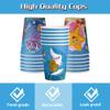 120 Pcs Ocean Under the Sea Party Plates Napkins Paper Cups Supplies Disposable Paper Tableware Set Underwater Creatures Theme Decoration for Boy and Girl Beach Birthday Party , Serves 30 view 4