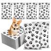 120 Pcs Paw Print Gift Bags, Paw Print Dog Birthday Treat Bags Bulk for Dog Party Supplies view 1