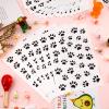 120 Pcs Paw Print Gift Bags, Paw Print Dog Birthday Treat Bags Bulk for Dog Party Supplies view 3