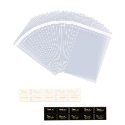 Fimary 100 Pcs Knafeh Pistachio Chocolate Wrappers with 100 Pcs Thank You Stickers - 4 x 8.3 Inch Candy Packaging - Self Adhesive Small Plastic Wax Melt Snap Bar Bags