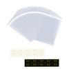 Fimary 100 Pcs Knafeh Pistachio Chocolate Wrappers with 100 Pcs Thank You Stickers - 4 x 8.3 Inch Candy Packaging - Self Adhesive Small Plastic Wax Melt Snap Bar Bags view 1