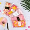 Fimary 100 Pcs Knafeh Pistachio Chocolate Wrappers with 100 Pcs Thank You Stickers - 4 x 8.3 Inch Candy Packaging - Self Adhesive Small Plastic Wax Melt Snap Bar Bags view 2
