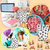 240 Pcs White Plastic Treat Bags With Paw Print for Dog Birthday Party Supplies, Gift and Goodie Bag Bulk view 3