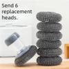 1 Piece of Liquid Filled Dishwashing Brush, Press Type, Can Add Detergent Dishwashing Brush, Creative Kitchen dishwashing Brush, Pot Cleaning Pot Brush, Suitable for Bowl Brush and Dish Brush view 3