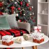 Bencailor 12 Pack Snowflake Facial Tissues Cube Boxes Winter Christmas Tree Square 600 Sheets 3 Ply Small Tissues Cube Boxes for Home Car Accessories(Red,Christmas Tree) view 4