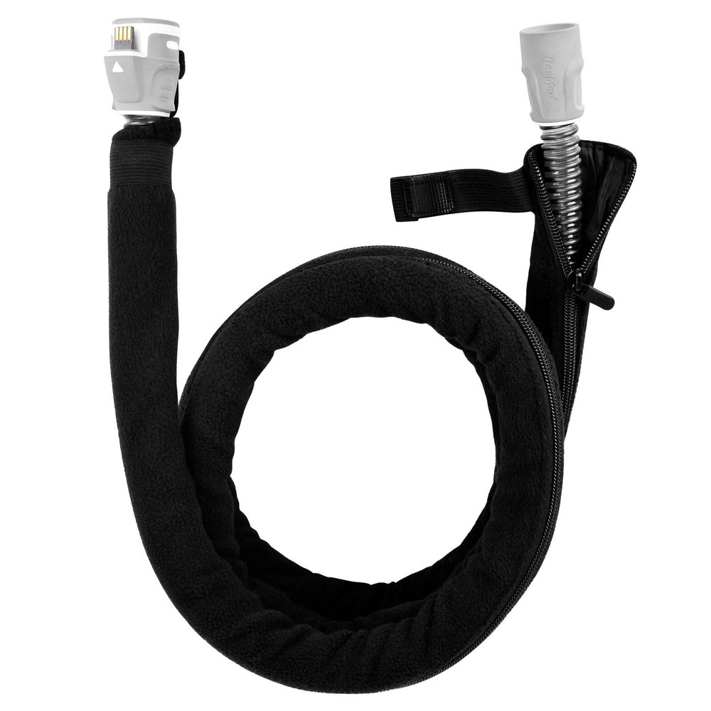 APDTEK 6 Foot 4 Inch CPAP Hose Cover for ResMed ClimateLineAir AirSense 11 10 Heated Tubing, Full Zipper CPAP Tube Cover for Prevent Condensation, Cat Proof CPAP Tubing Wrap Fleece Insulated Supplies