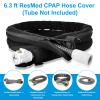 APDTEK 6 Foot 4 Inch CPAP Hose Cover for ResMed ClimateLineAir AirSense 11 10 Heated Tubing, Full Zipper CPAP Tube Cover for Prevent Condensation, Cat Proof CPAP Tubing Wrap Fleece Insulated Supplies view 2