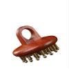 29-Tooth Brass Body Massager, Wooden Handle 29 view 1