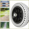 Wheelchair Wheel Replacement, 1 Pair 8inch Wheelchair Wheels, Power Wheelchair Parts, Bearing: 8mm, Honeycomb Solid Tires view 4