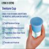 SurgiMac Denture Cup - Secure Storage and Cleaning Solution for Dentures and Dental Appliances, High-Gloss Finish, Easy-to-Read Graduations | Case of 250 view 4