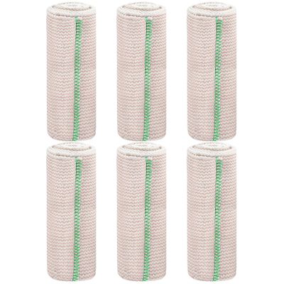 6 Rolls Elastic Bandage Wrap, 6"x15ft Breathable Compression Bandage with Self-Closure, Washable Compression Wraps for Legs, Arms, Hand