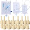 Catheter External Self-Sealing Set, 20 pcs Soft Latex, 1 pcs 500 ml Leg Bag, 1 pcs 1000 ml Urine Bag, 1 pcs Extra Large Catheter 2000 ml Urine Bag - External Catheter for Men, Day and Night Use, 25mm view 1