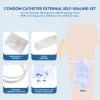 Catheter External Self-Sealing Set, 20 pcs Soft Latex, 1 pcs 500 ml Leg Bag, 1 pcs 1000 ml Urine Bag, 1 pcs Extra Large Catheter 2000 ml Urine Bag - External Catheter for Men, Day and Night Use, 25mm view 3