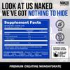NAKED Pure Micronized Lemon Lime Creatine Monohydrate - 42 Servings - 500 Grams, 1.1Lb Bulk, Vegan, Non-GMO, Gluten Free, Soy Free. Aid Strength Gains, No Additives view 3