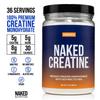 NAKED Pure Micronized Orange Creatine Monohydrate - 36 Servings - 500 Grams, 1.1Lb Bulk, Vegan, Non-GMO, Gluten Free, Soy Free. Aid Strength Gains, No Additives view 2
