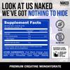 NAKED Pure Micronized Orange Creatine Monohydrate - 36 Servings - 500 Grams, 1.1Lb Bulk, Vegan, Non-GMO, Gluten Free, Soy Free. Aid Strength Gains, No Additives view 3