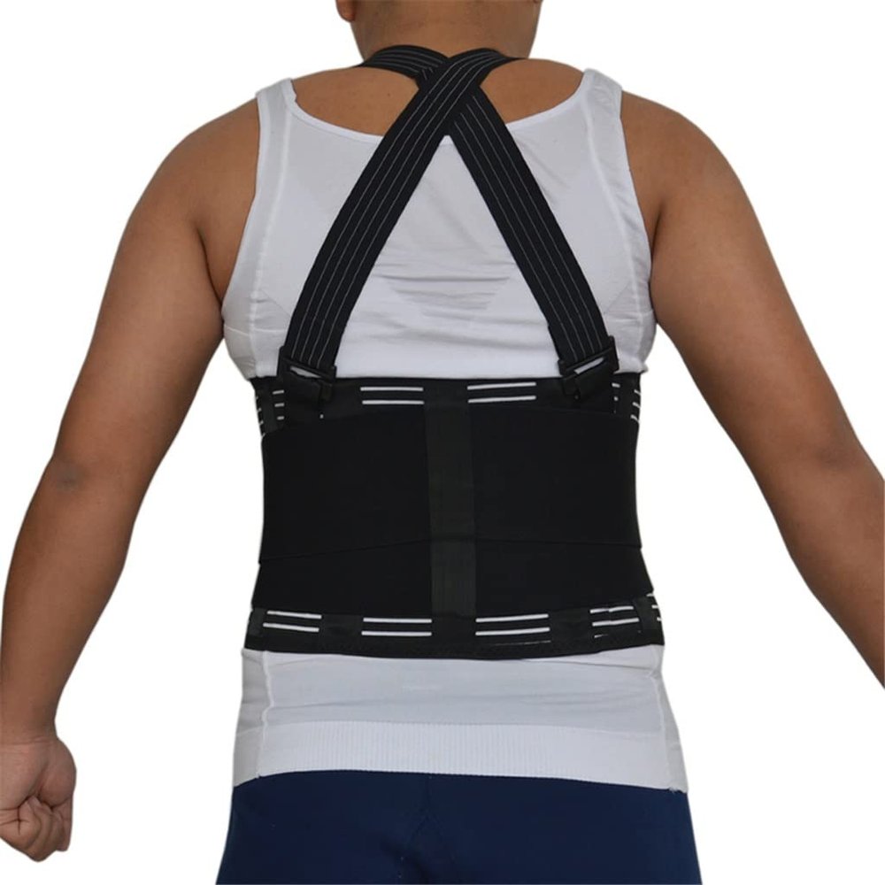 YMGSCC Suspender Belt Adjustable Posture Back Support Corrector Lumbar Brace Shoulder Band Corset Relief Lower Back Pain(M Code)