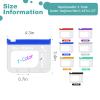 14 Pieces Pill Organizer Pouches, Suitable for A8 Loose-Leaf Pill Storage Bags, BPA Free, 3.4" 4.3" Reusable Zipper Pouch, Small Item Storage Pouch with Slide Lock view 2