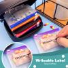 14 Pieces Pill Organizer Pouches, Suitable for A8 Loose-Leaf Pill Storage Bags, BPA Free, 3.4" 4.3" Reusable Zipper Pouch, Small Item Storage Pouch with Slide Lock view 4