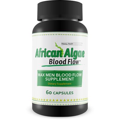 African Algae Blood Flow - Our Best Circulation Supplement - Better Blood Flow Circulation Supplements - Body Circulation Support - Max Men Blood Flow Supplement Pills - Advanced Blood Flow Capsules
