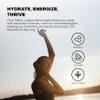 PURE TRIBE Instant Hydration Electrolytes Powder Packets with Magnesium & Salt Zero Sugar Hydration Packets with 6 B Vitamins & Adaptogens Coconut Lime Electrolyte Drink Mix 30 Servings view 2
