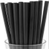 Made in USA Individually Wrapped Non-toxic & BPA-free Plastic Smoothie Drinking Straws (500-Count, Black) view 1