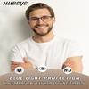 Hubeye TR90 Sports Reading Glasses for Men and Women Ultralight Flexible Anti-Blue Light ReadersStriped Black+Striped Blue+Striped Orange+2.0 view 2