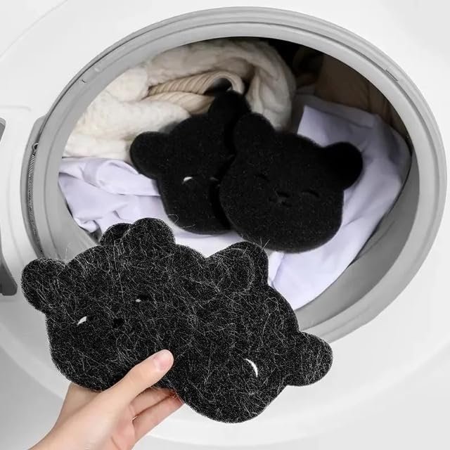12 pcs Reusable Hair and Lint Catcher, Dog Hair Remover Balls for Washing Machine, Removes Pet Fur, Hair, Lint, Dander from Clothes & Laundry