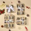 Bolsome 100 Sheets Christmas Tissue Paper for Gift Wrapping Kraft Xmas Tree Snowflake Star Printed Tissue Paper for Gift Bags for Winter Holidays Christmas Party DIY Craft, 20  14 Inches view 4