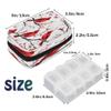 Hsnar Christmas Red Bird Weekly Pill Case Travel Pill Container with Removable 7 Day Pill Organizer for Fish Oil Vitamin Supplement view 2