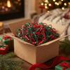 NEWMIAO 1LB Red and Green Crinkle Cut Paper Shred Filler, Gift Box Stuffing Decorative Shredded Crinkle Paper, Holiday Shred Filler for Christmas Gift Bags Baskets and Packaging view 3