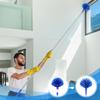 Cobweb Duster with Extension Pole, 30-100 Inch Long Handle Stainless Steel Telescoping Pole, Washable Duster with Medium-Stiff Bristles for Ceiling Fan, High Ceilings, Blinds, Furniture, Kitchen, Home view 3