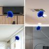 Cobweb Duster with Extension Pole, 30-100 Inch Long Handle Stainless Steel Telescoping Pole, Washable Duster with Medium-Stiff Bristles for Ceiling Fan, High Ceilings, Blinds, Furniture, Kitchen, Home view 4