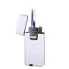 Metal Double Flame Lighter, Adjustable Flame Lighter, Windproof Butane Lighter, Double Flame Lighter, Suitable for Indoor, Outdoor and Other Scenes.(White) view 1