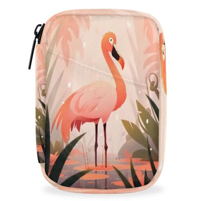 Hsnar Bird Flamingo Watercolor Weekly Pill Organizer with Removable 7 Day Pill Box Travel Medicine Organizer Travel Pill Container for Medicine Vitamin Supplement