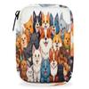 Hsnar Watercolor Cute Dog Weekly Pill Organizer with Removable 7 Day Pill Box Travel Medicine Organizer Travel Pill Container for Medicine Vitamin Supplement view 1
