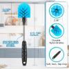 12.2 inch Bottle Brush Set of ThreeWashable Coffee Cups, Water Bottles, Baby Bottles, Straws, to-go Cups, Long-Handled 3-in-1 Stainless Steel Bottle Brushes. view 3