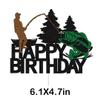 Fishing Birthday Party Supplies, Fishing Cake Topper Decorations for Fishing Party Supplies Decor view 2