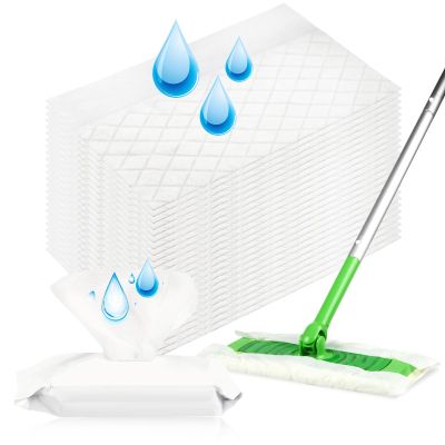 24 Count Unscented Upgraded Wet Mop Refills for Swiffer Sweeper Wet Pads, One Piece Cleans One Room, Wet Mopping Cloths for Swiffer Wet Pads Refill, Mop is Not Include