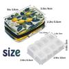 Hsnar Lemon Lime Tree Weekly Pill Case Travel Pill Container with Removable 7 Day Pill Organizer for Fish Oil Vitamin Supplement view 2